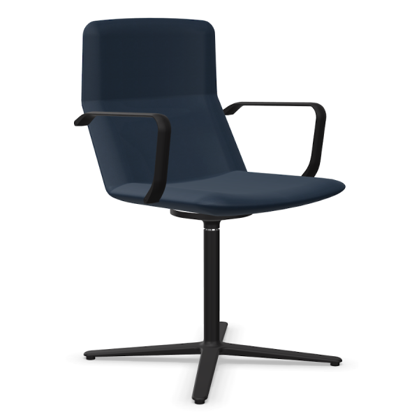 LD Seating FLEXI Konferenzstuhl F25-N1 Gestell in schwarz