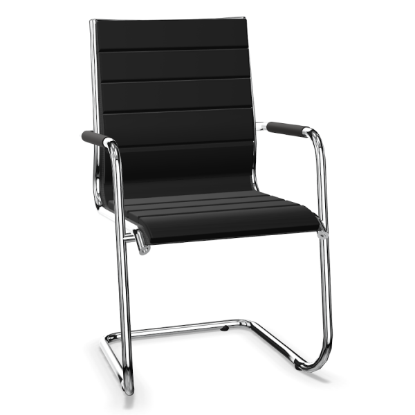 LD Seating Puto Freischwinger Flachpolster schwarz
