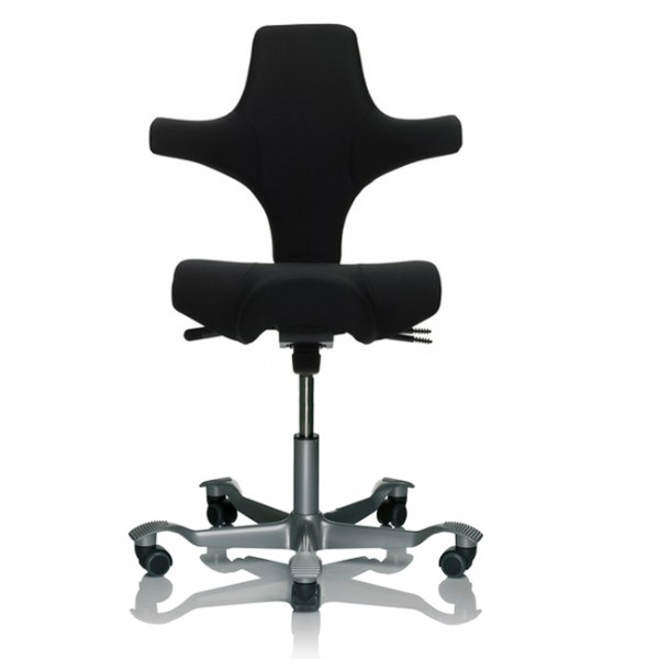HAG Capisco 8106 Stoff schwarz Gestell silber