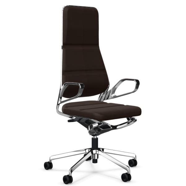 König + Neurath AURAY Konferenzstuhl High Back Leder dunkelbraun