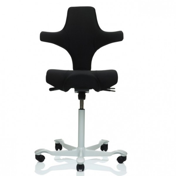 HAG Capisco 8106 Stoff schwarz Gestell weiß