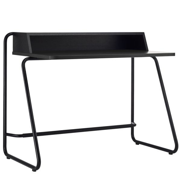 THONET Stahlrohr Schreibtisch S 1200 schwarz Esche offenporig - Gestell schwarz