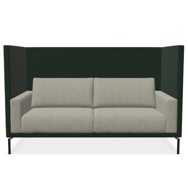 W. Schillig Impériale 2er Sofa groß - hoher Rücken- und Armteilkorpus - Frontansicht