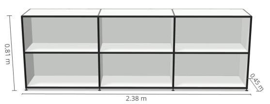 Bemassung-Bosse-Modul-Space-Sideboard-2OH-3FB-Black-Edition