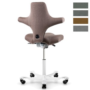 HAG CAPISCO 8106 Stoff Re-wool 0628 - Gestell silber - Rückansicht HAG CAPISCO 8106 Stoff Re-wool 0628 - Gestell silber - Rückansicht