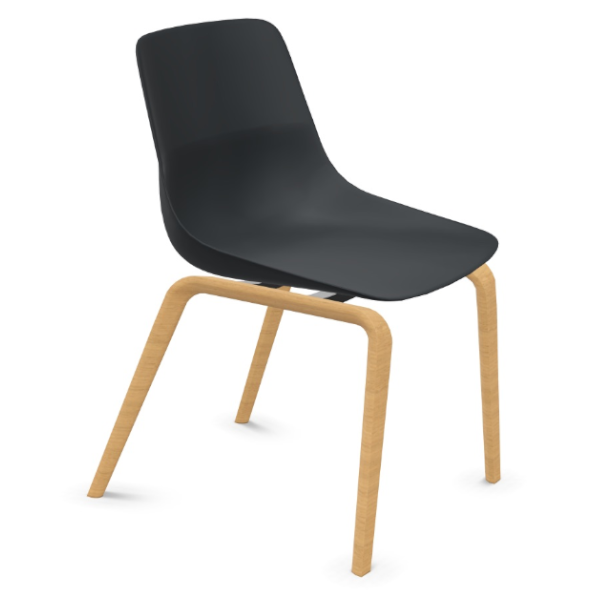 Brunner Crona light mit Holzgestell stone eiche hinten