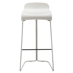 Vorschau: Kristalia BCN Barhocker mit Kufengestell weiß - Front Vorschau: Kristalia BCN Barhocker mit Kufengestell weiß - Front