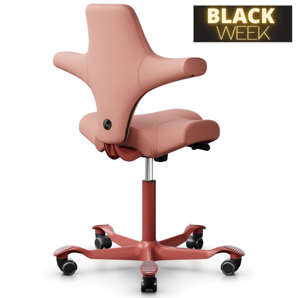 BLACK WEEK: HAG CAPISCO 8106 Stoff Select rosa mit Sattelsitz - Gestell Blush Rose