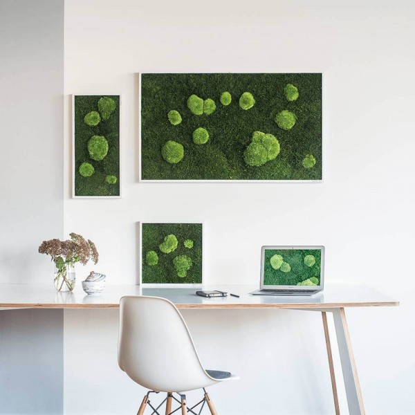 styleGREEN WALD- UND KUGELMOOSBILD 100X60 cm