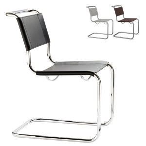 THONET Stahlrohr-Freischwinger S 33 | KONFIGURATOR | Sitz und Rücken Kernleder | Gestell chrom THONET Stahlrohr-Freischwinger S 33 | KONFIGURATOR | Sitz und Rücken Kernleder | Gestell chrom