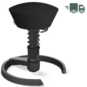 Aeris Swopper Mikrofaser schwarz mit Gleitern - Gestell schwarz - Low-Feder Aeris Swopper Mikrofaser schwarz mit Gleitern - Gestell schwarz - Low-Feder
