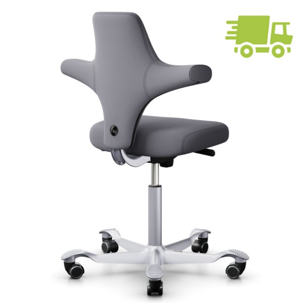 HAG CAPISCO 8126 Stoff Xtreme grau mit flachem Sitz