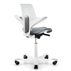 HAG Capisco Puls 8020 white Edition mit Bezug hellgrau HAG Capisco Puls 8020 white Edition mit Bezug hellgrau