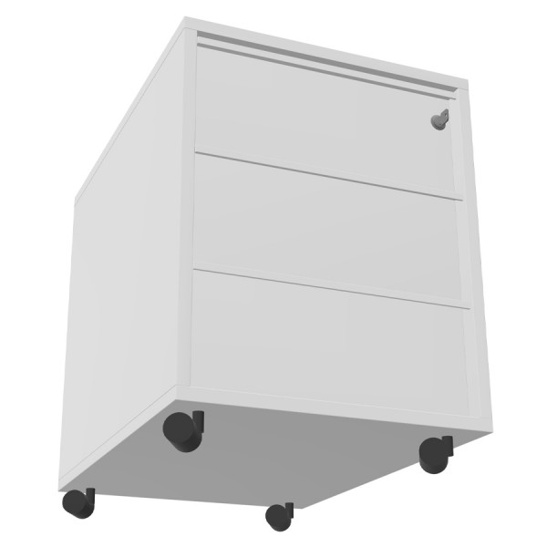 RWH MILANO Rollcontainer weiß - Ansicht von unten