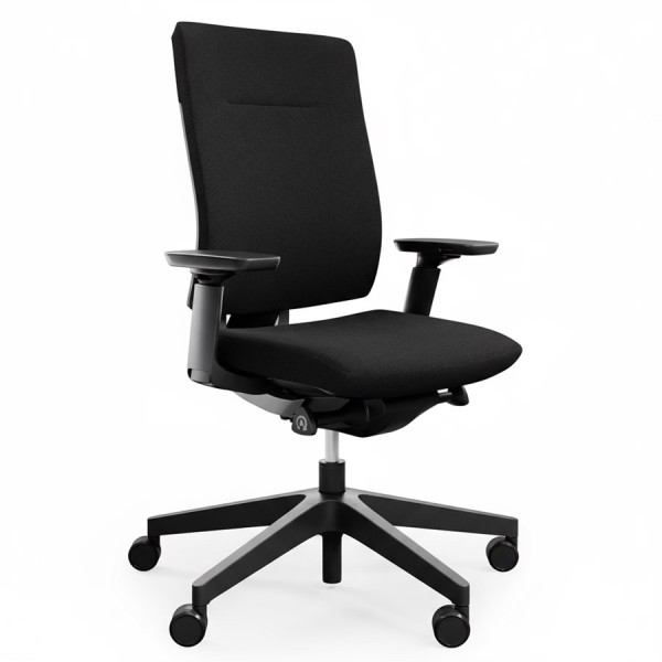 Profim Xenon mit Polsterrücken und Sitzbezug in Schwarz 