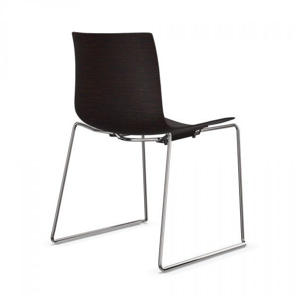 Arper Catifa 0378 Kufenstuhl Farbe Wenge