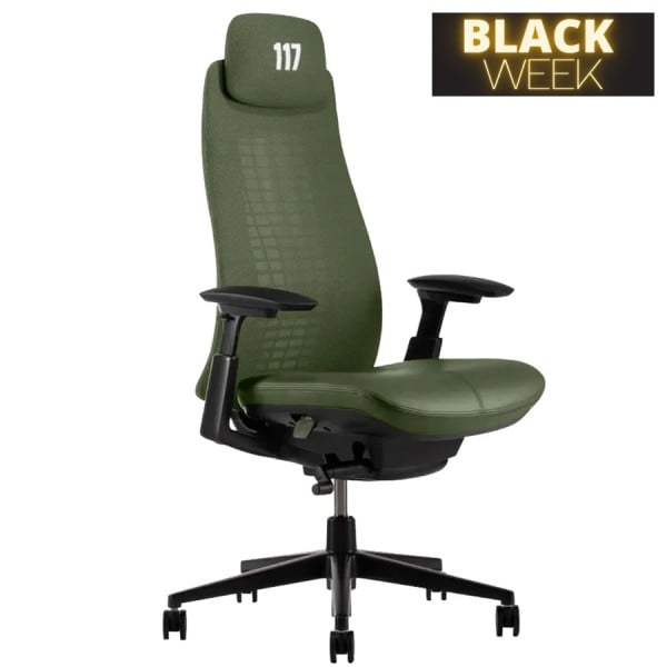 Haworth Fern X Halo Gaming Chair mit Leder-Sitzfläche - Beispielbild 