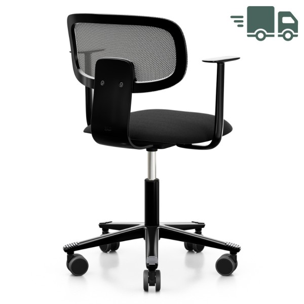 HAG Tion mesh 2340-F001 Bürostuhl schwarz | Netzrücken | Stoff Cura