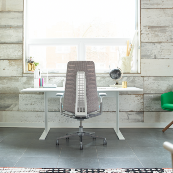 HAWORTH Fern Bürodrehstuhl Fern beige mit Netzrücken - Beispielbild