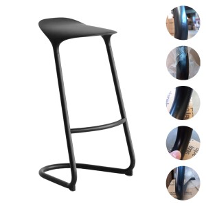 lapalma CROSS Barhocker fixe Höhe 80 cm - schwarz Frontansicht - leichte Mängel lapalma CROSS Barhocker fixe Höhe 80 cm - schwarz Frontansicht - leichte Mängel