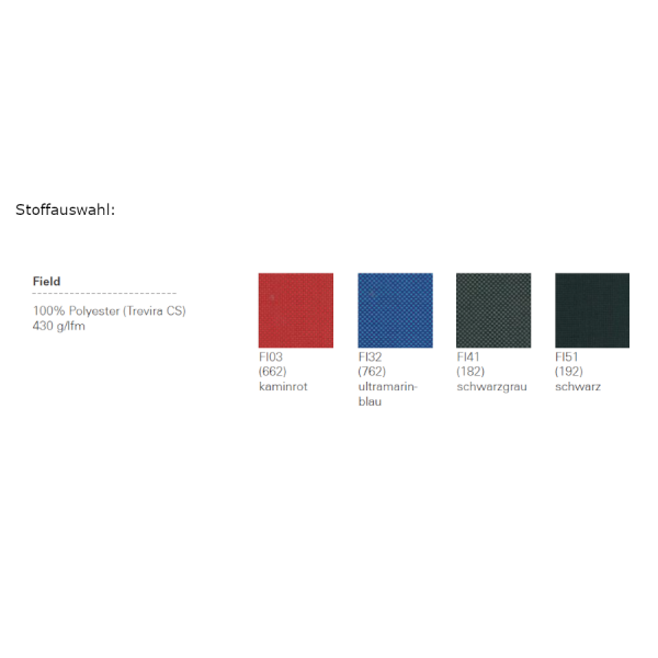 Stoffauswahl Field