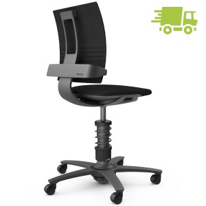 Aeris 3Dee Bürostuhl Mikrofaser schwarz Standard-Feder - Gestell schwarz Aeris 3Dee Bürostuhl Mikrofaser schwarz Standard-Feder - Gestell schwarz