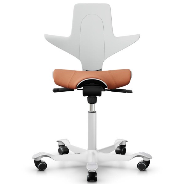 HAG CAPISCO PULS 8020 White Edition mit Stoff Select orange - Frontansicht
