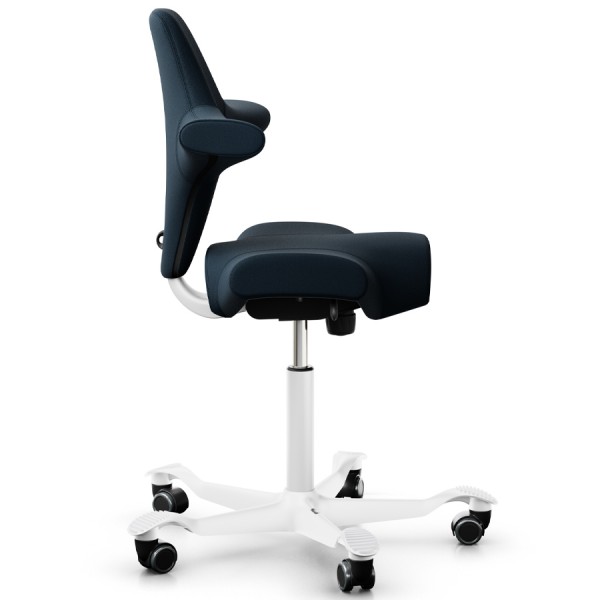 HAG CAPISCO 8106 - Stoff Select 66144 - Gestell weiß - Seitenansicht