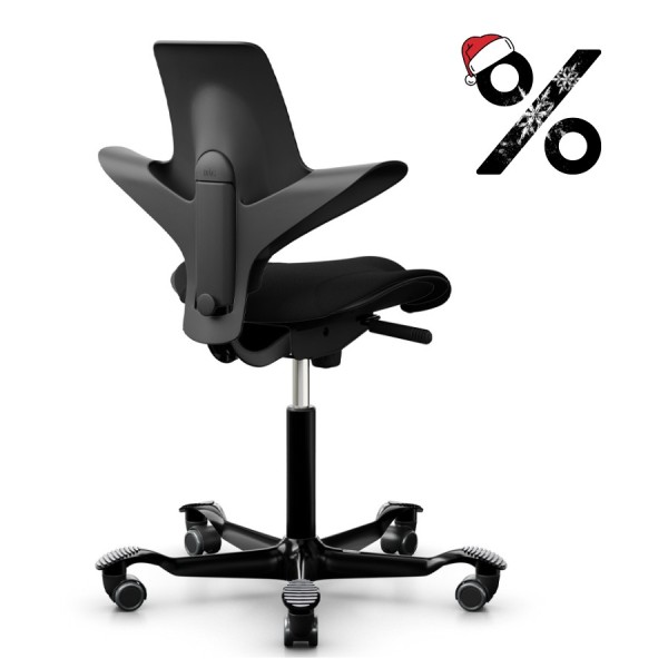 HAG Capisco Puls 8020 schwarz mit Gestell schwarz