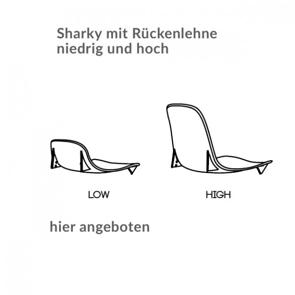 Kristalia SHARKY Barhocker niedrige Lehne