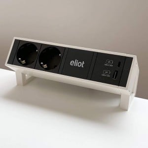 Auf-Tisch-Steckdose #desk - weiß Auf-Tisch-Steckdose #desk - weiß